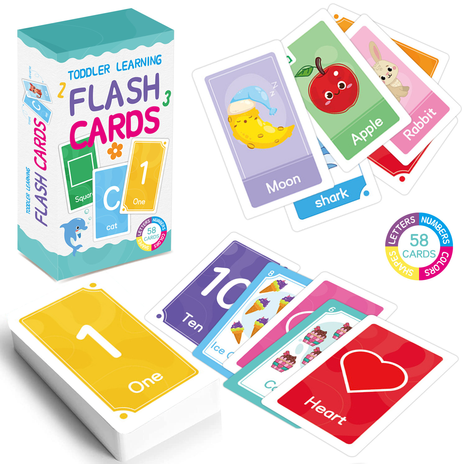 58 Pcs ABC Alphabet Flashcards - đánh giá và giá Game Educational For Kids Free