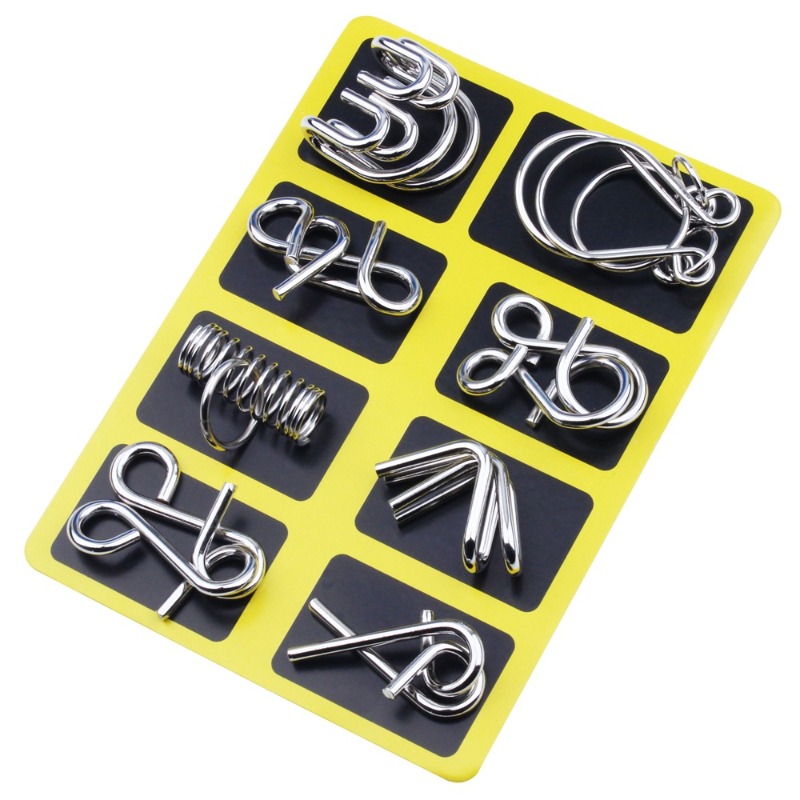 8 Pieces Metal Puzzle Set Clas - đánh giá và giá Game Educational For Kids Free