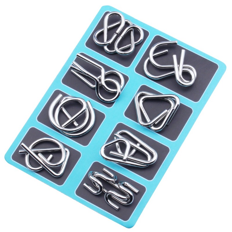 8 Pieces Metal Puzzle Set Clas - đánh giá và giá Game Educational For Kids Free