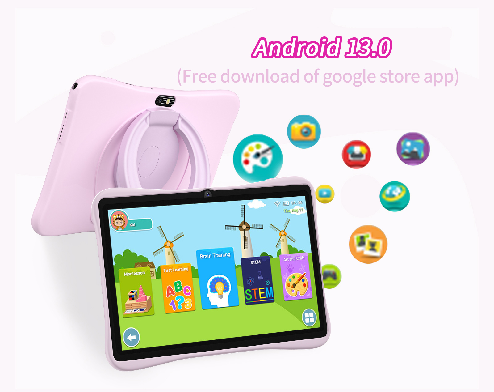 7-inch Kids Tablet 4GB+64GB, Q - đánh giá và giá Kids Education System